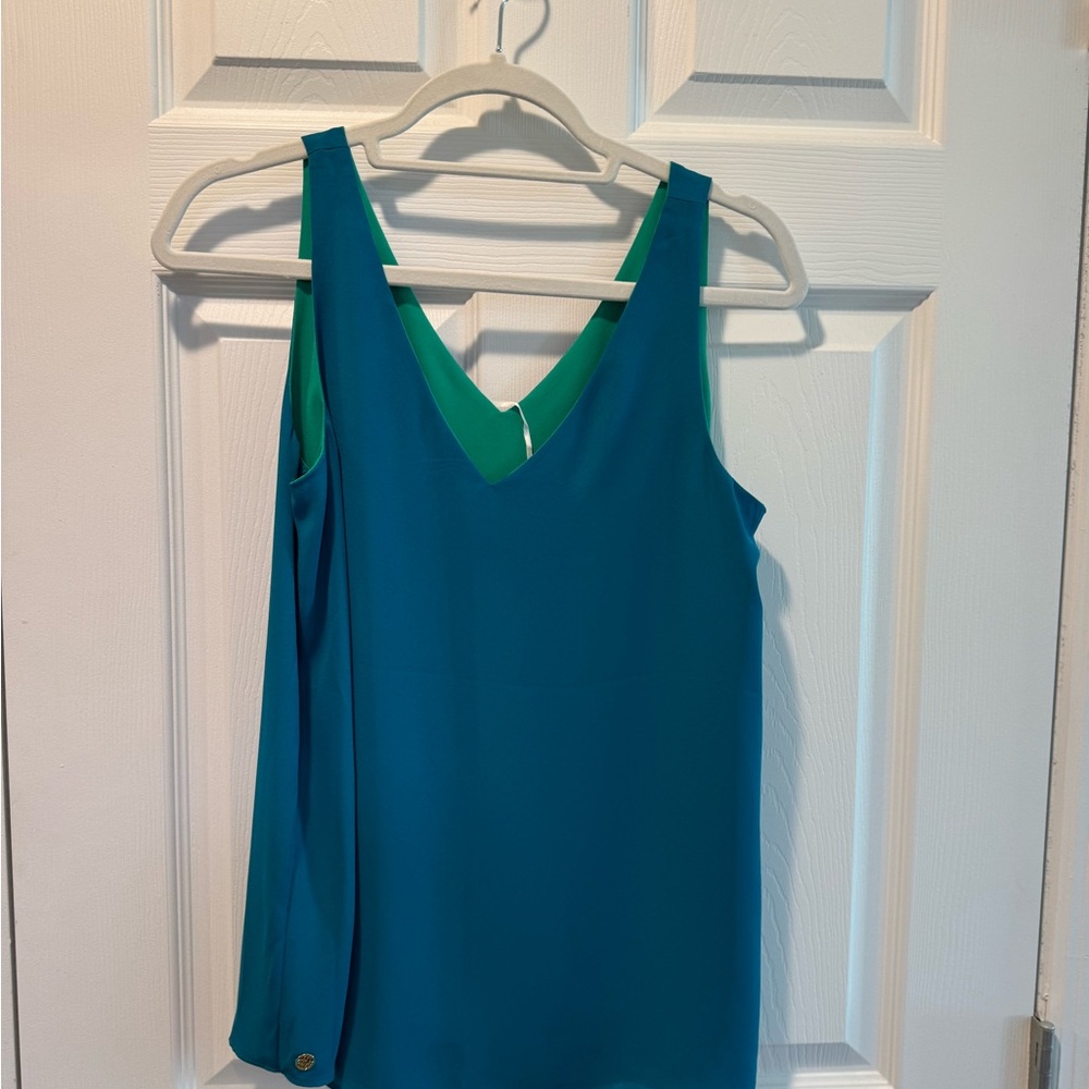 Teal Sleeveless Women's Top